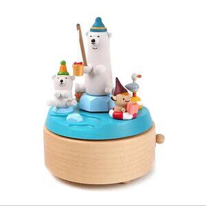 Papyrus Music Box - Polar Bear Fishing